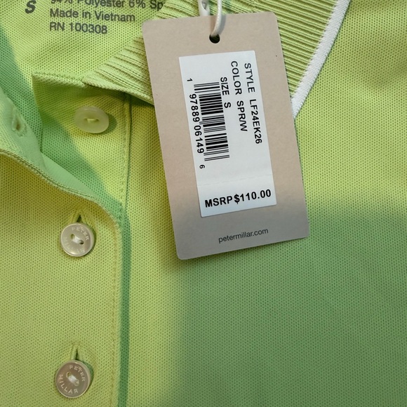 Peter Millar Women's Performance Polo Shirt Small - Picture 3 of 3